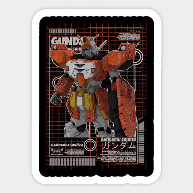 XXXG-01H2 Gundam Heavyarms Custom Sticker by gblackid